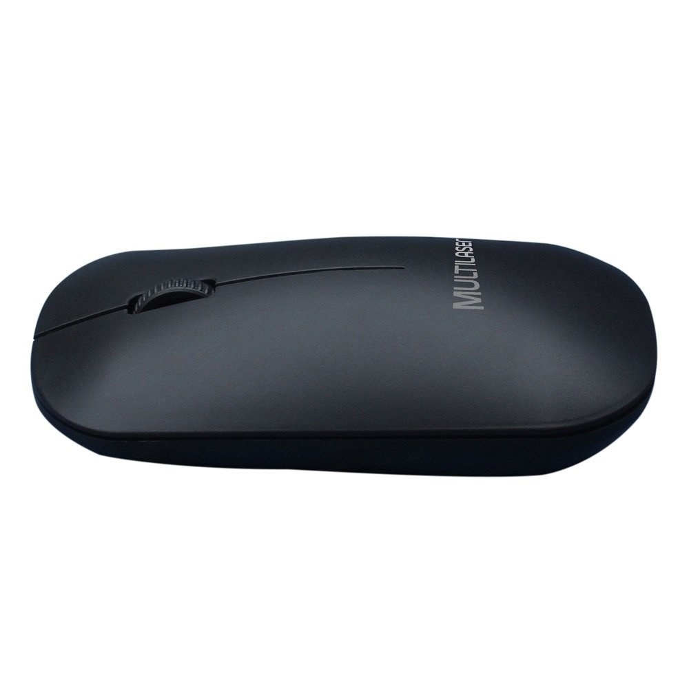 Mouse sem Fio Multilaser MO307, USB, 2.4GHz, 1200 DPI, Preto