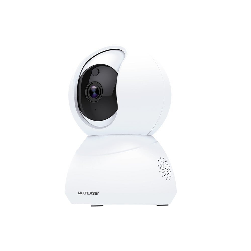 Câmera Robô Inteligente Multilaser SE221, Full HD, Wi-Fi, 360°, Branco