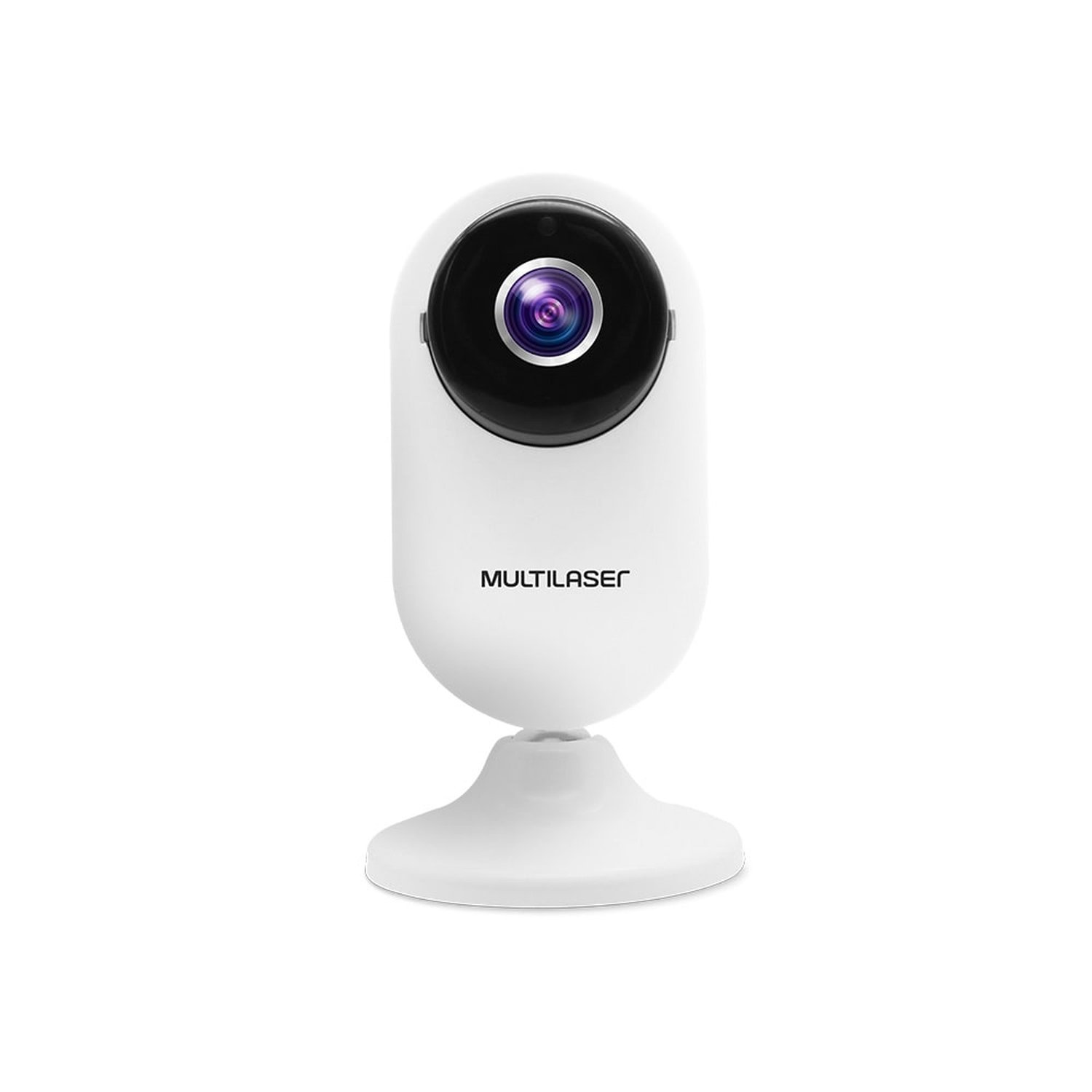 Câmera Inteligente Multilaser SE223, HD, Wi-Fi, com Visão Noturna, Branco