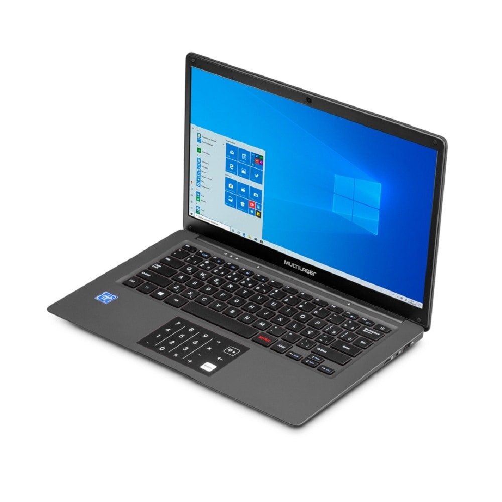 Notebook Multilaser Legacy Cloud PC134, Tela de 14", Intel Core Atom Z8350, Windows 10, 2GB, 64GB, Cinza