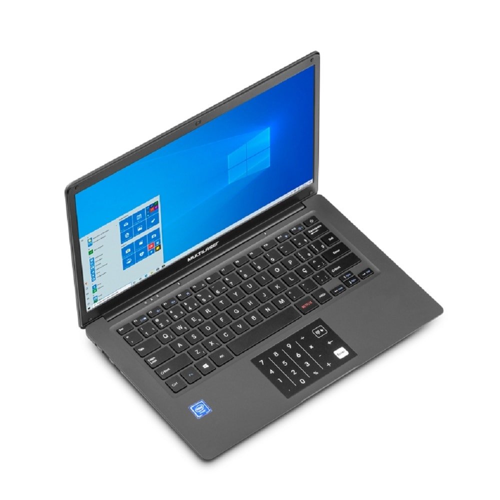 Notebook Multilaser Legacy Cloud PC134, Tela de 14", Intel Core Atom Z8350, Windows 10, 2GB, 64GB, Cinza