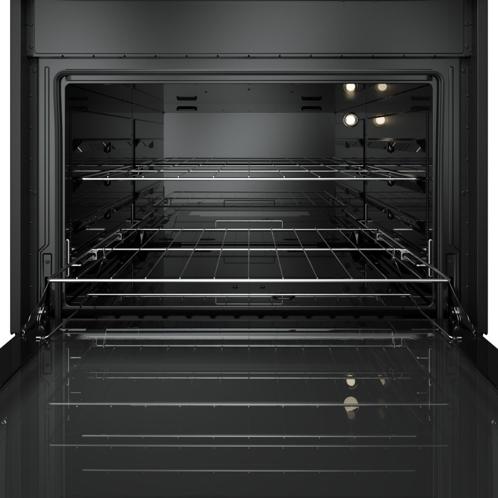 Fogão de Piso Mueller 5 Bocas Decorato Vetro, Mesa de Vidro, Acendimento Automático, Inox, Bivolt