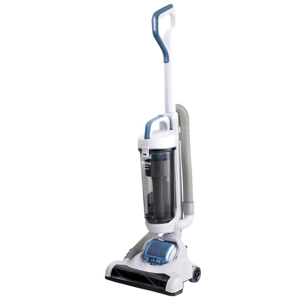 Aspirador de Pó Vertical Philco Upright, 2000W, Branco/Azul, 220V