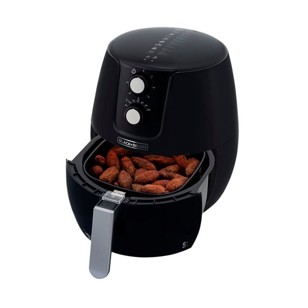 Fritadeira Air Fryer Black & Decker AFM5 | 1400W, 5 Litros, Preto, 220V