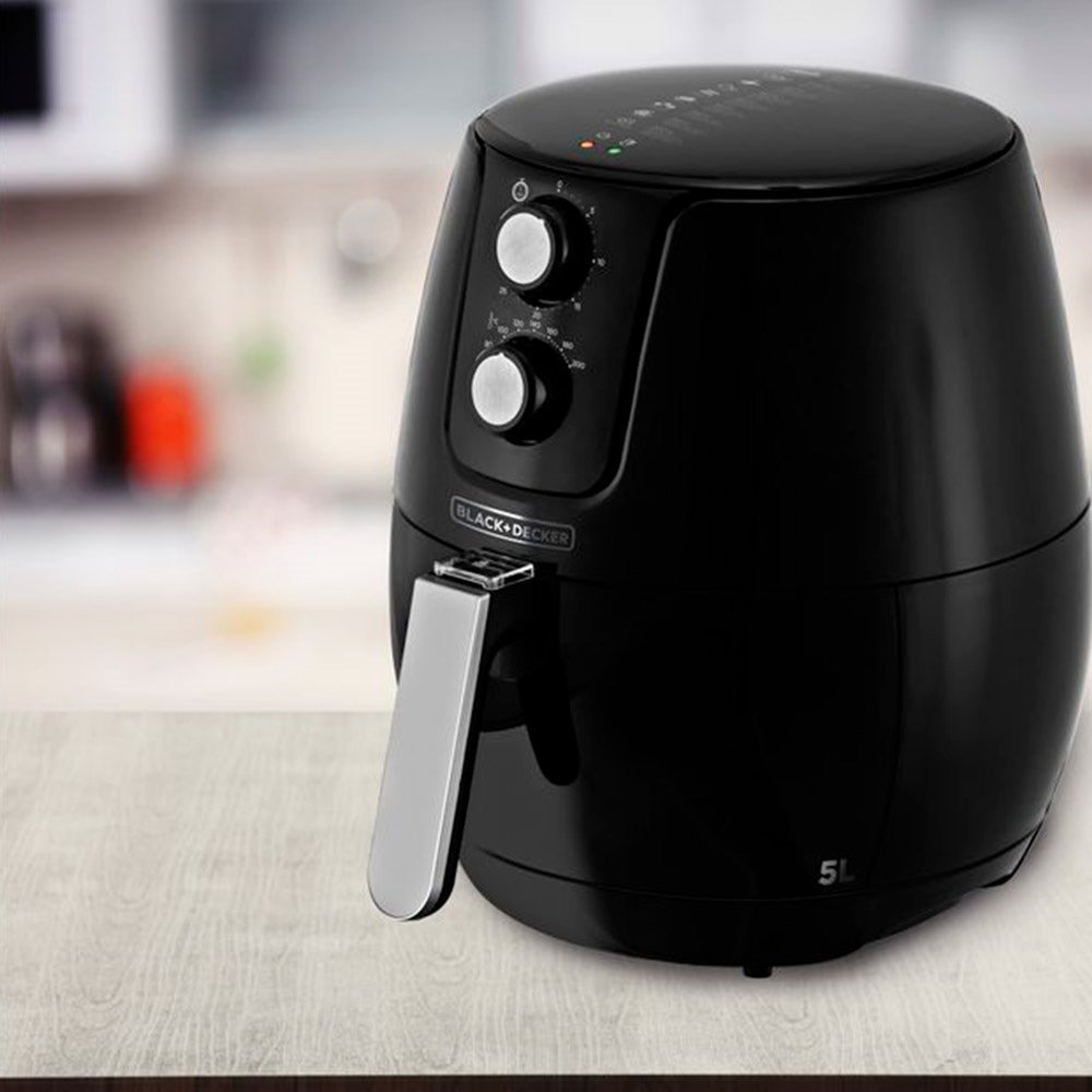 Fritadeira Air Fryer Black & Decker AFM5 | 1400W, 5 Litros, Preto, 220V