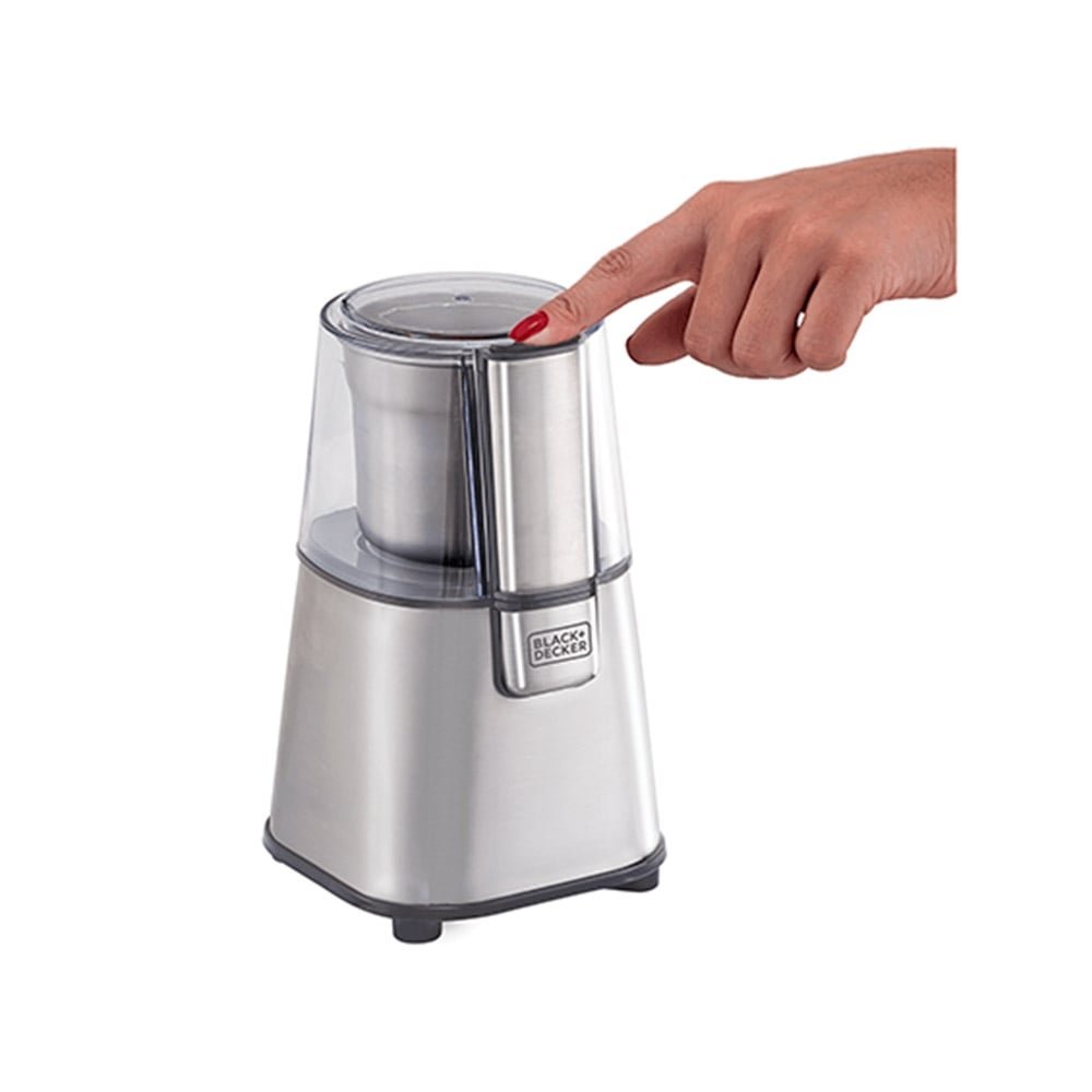 Moedor de Grãos Black & Decker MG200-BR Gourmand Gris, Inox, 110V