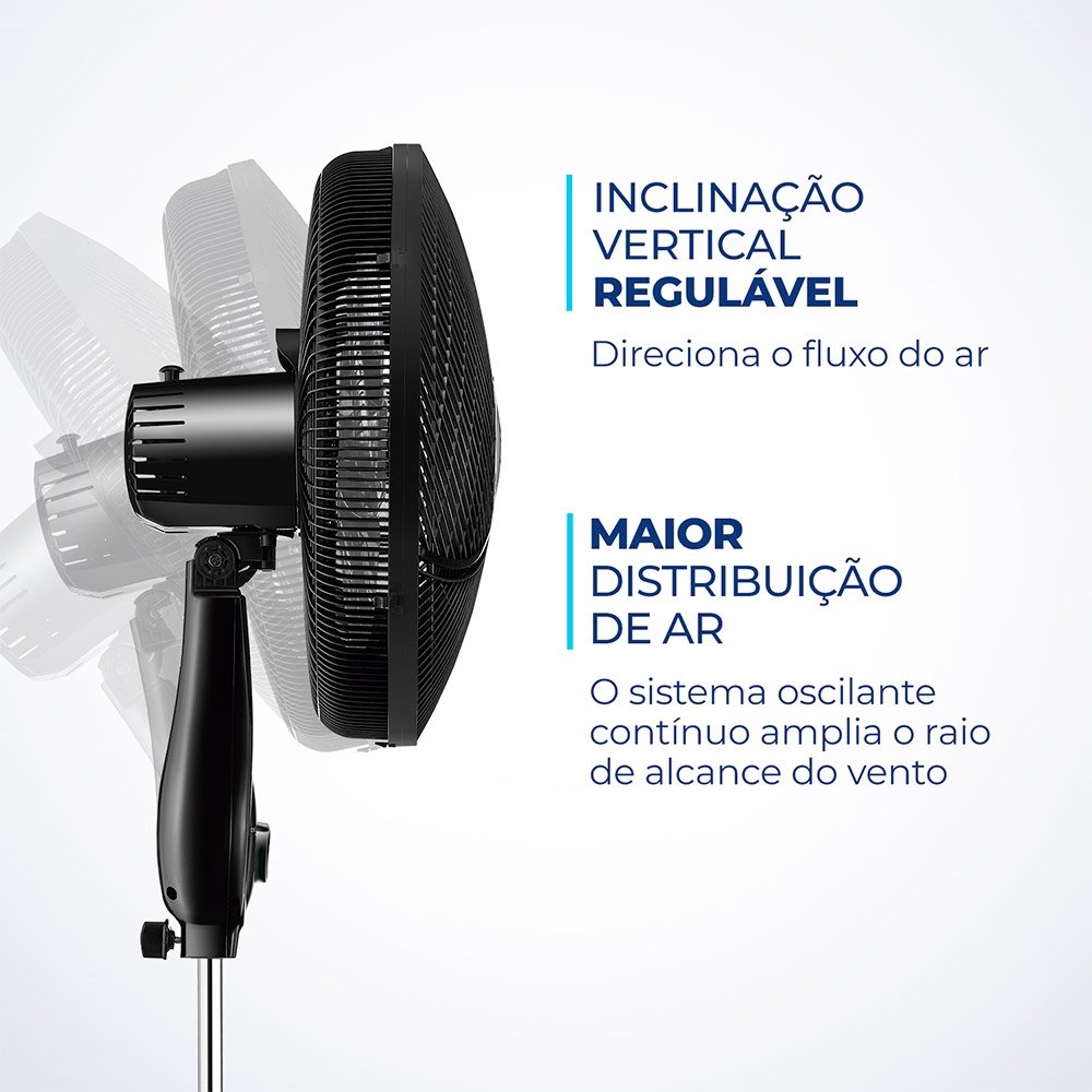 Ventilador De Coluna Mondial VSP-40C 40cm, 6 Pás, Preto, 110V | Martins ...