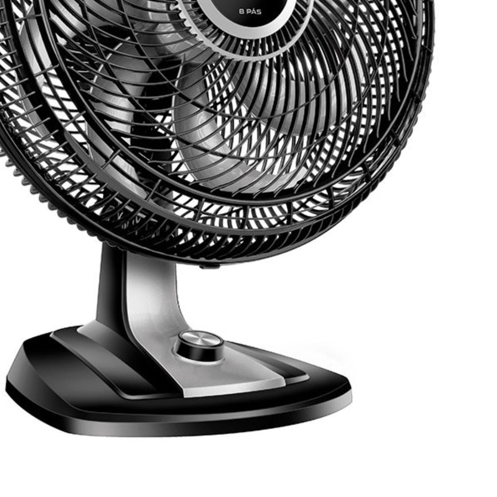 Ventilador de Mesa Mondial VTX-50 50cm, 8 Pás, 150W, Preto, 220V