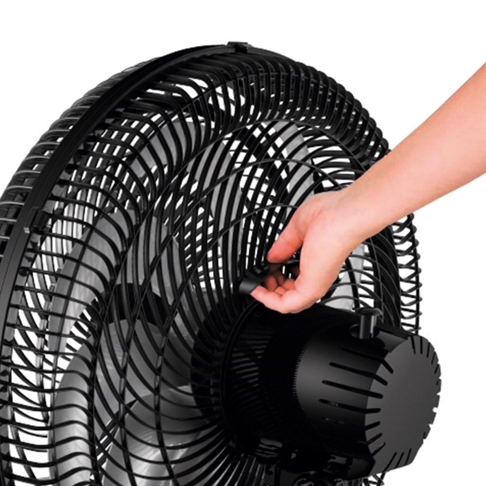 Ventilador de Mesa Mondial VTX-50 50cm, 8 Pás, 150W, Preto, 220V