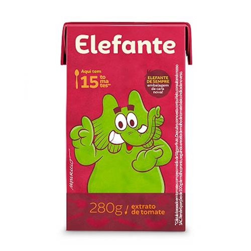 Extrato de Tomate Elefante 280g - Embalagem com 27 Unidades