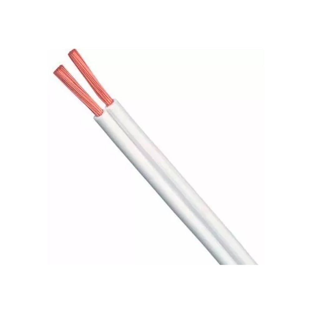 Cordão Paralelo Corfio 2x0,75mmx100m 300V Rolo Branco