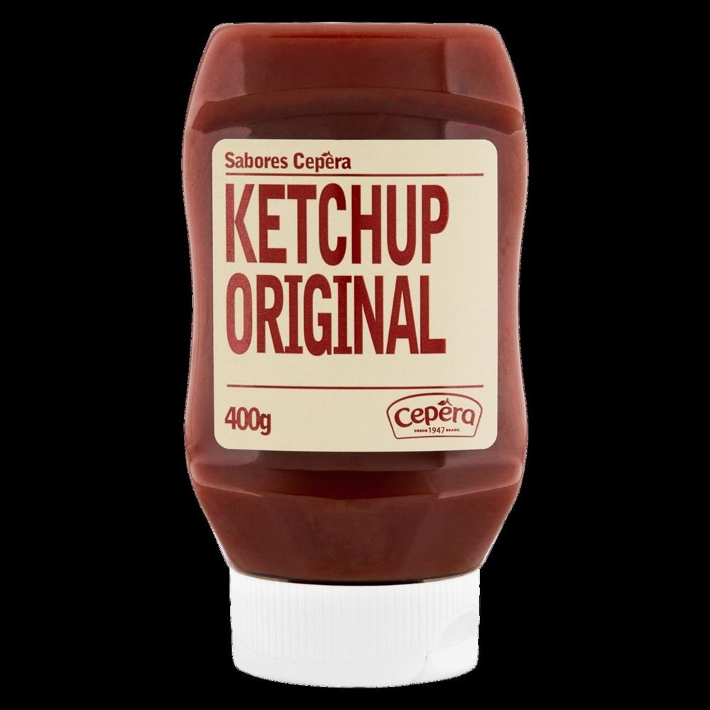 Ketchup Sabores Cepêra Original 400g - Embalagem com 12 Unidades