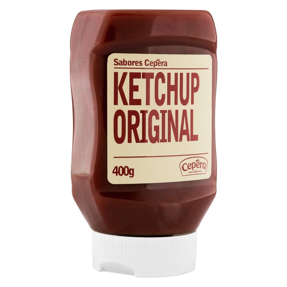 Ketchup Sabores Cepêra Original 400g - Embalagem com 12 Unidades