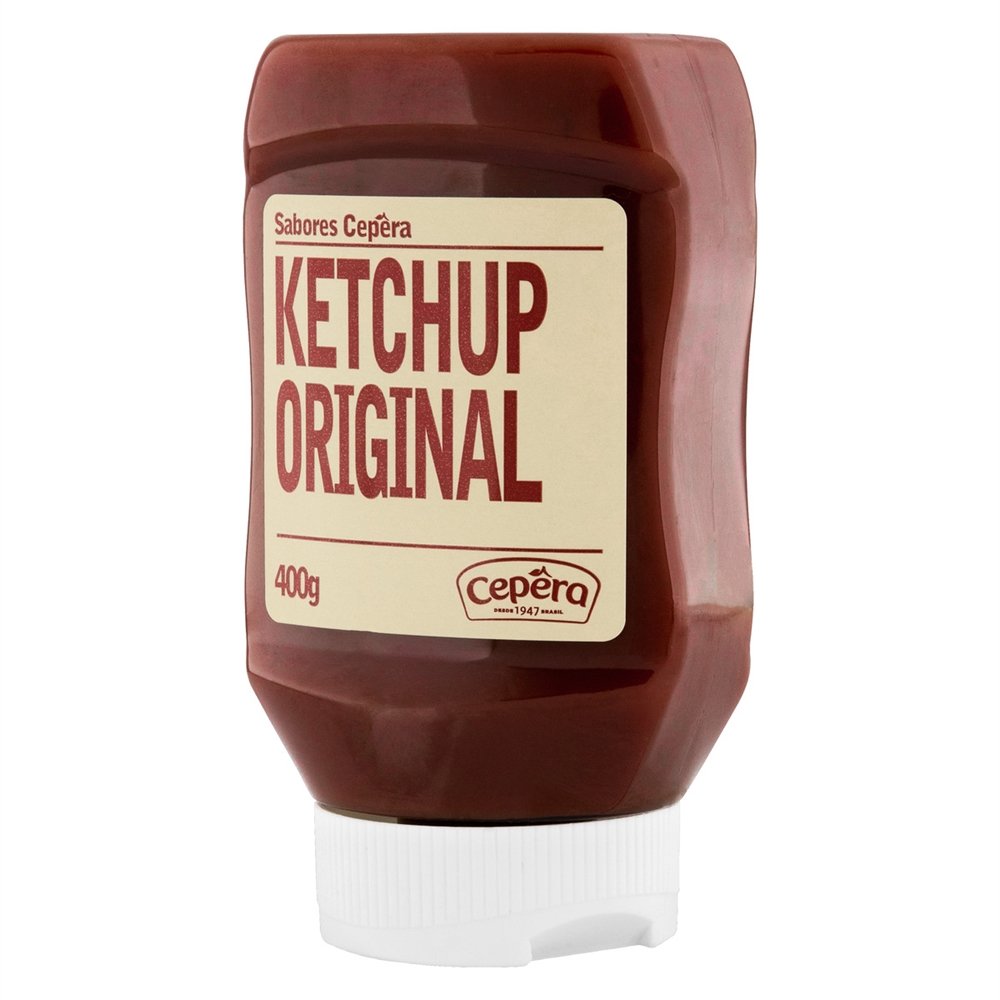 Ketchup Sabores Cepêra Original 400g - Embalagem com 12 Unidades