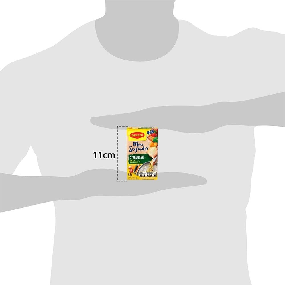 Tempero Maggi Meu Segredo 7 Vegetais 49g - Embalagem com 42 Unidades