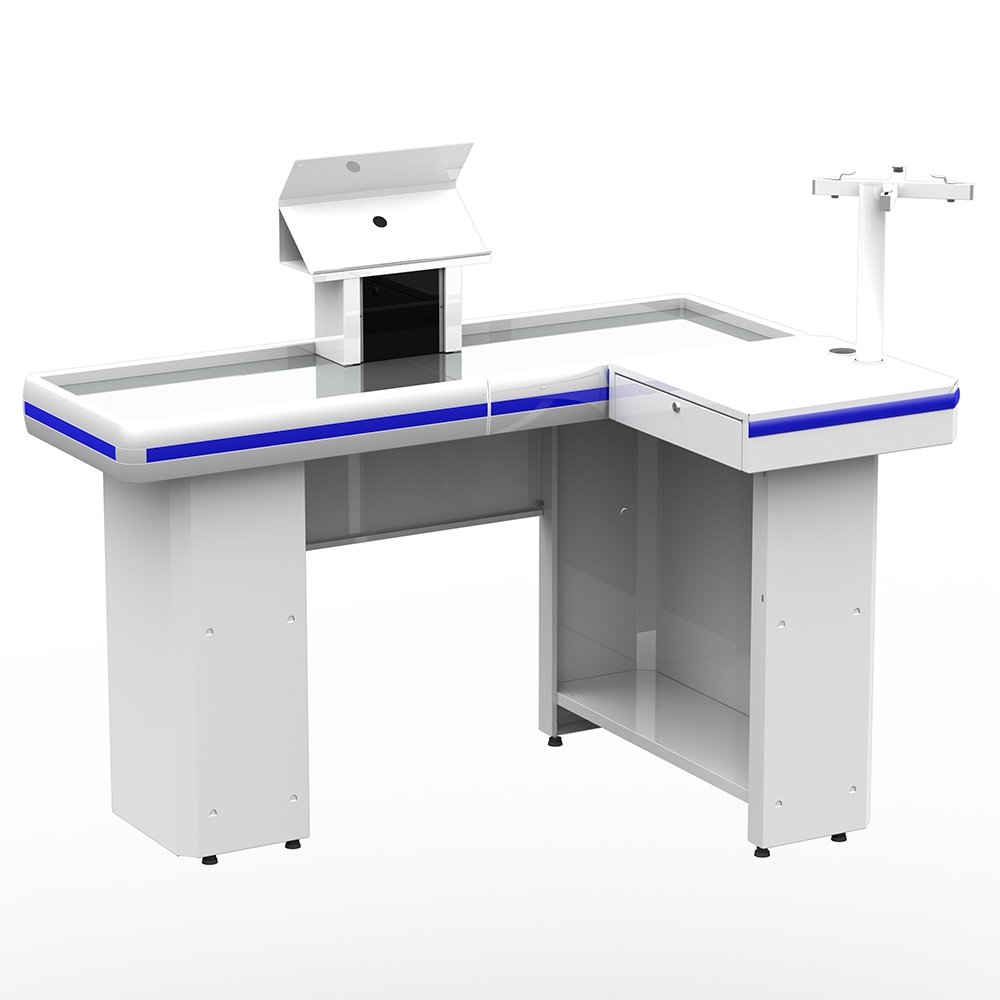 Check Out Amapá Premium Direita/Esquerda 1,30X1,00X0,90 com Kit Automação Branco