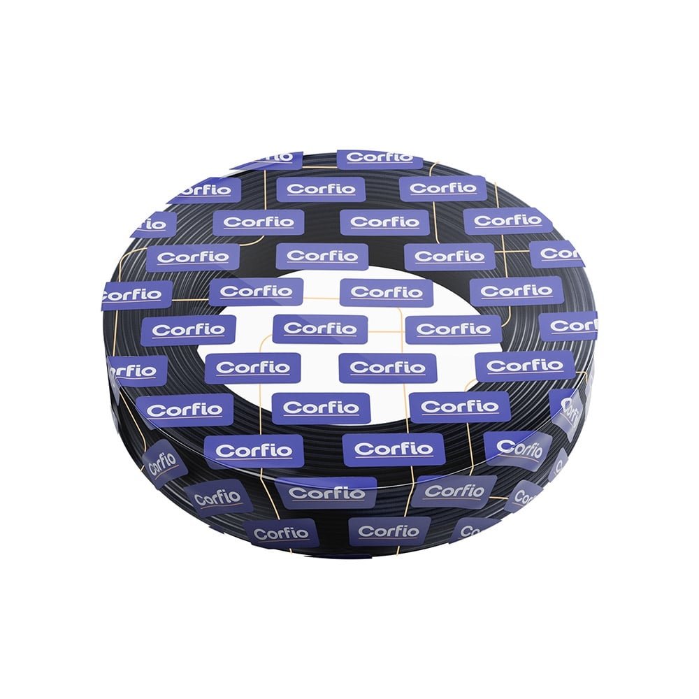Cabo Flexível Corfio 25mmx100m Rolo 750V Preto