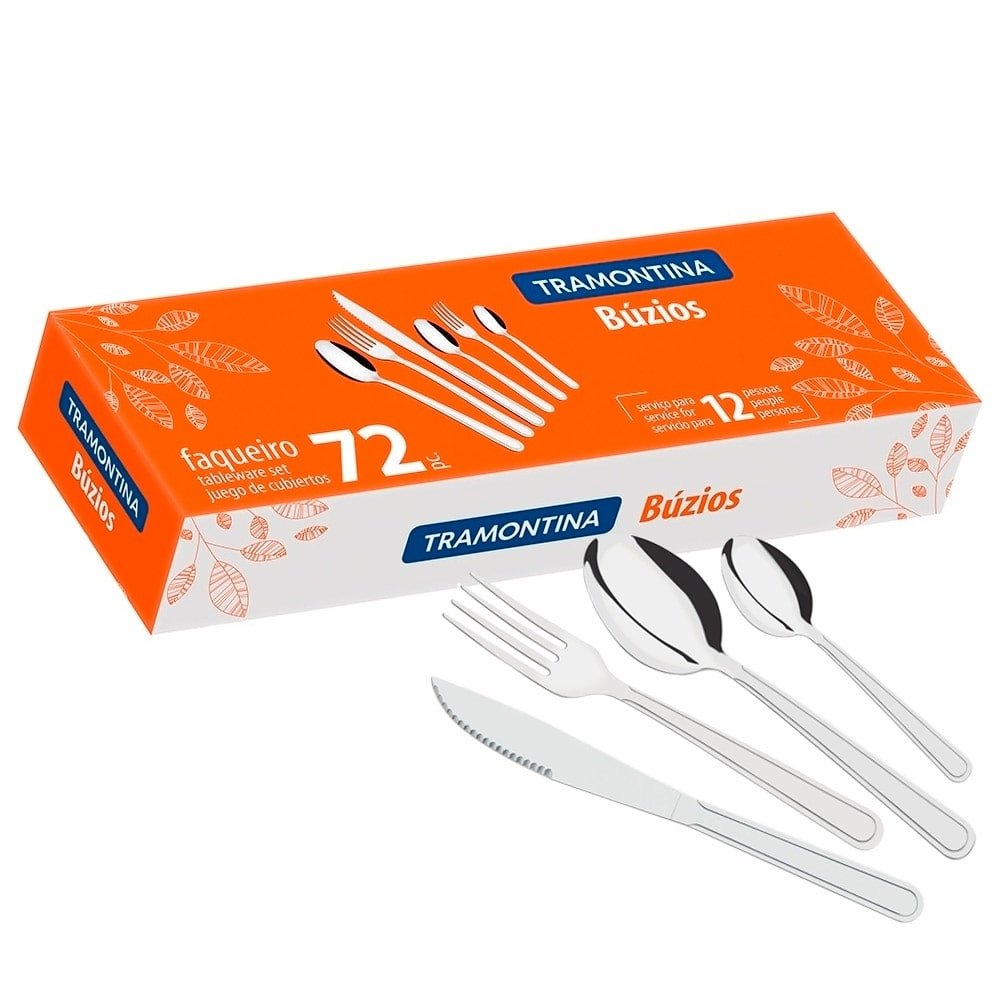 Faqueiro Tramontina Inox Búzios 72 Peças