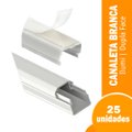 Canaleta Ilumi Dupla Face 10x10x2000mm Branca Embalagem com 25 Unidades