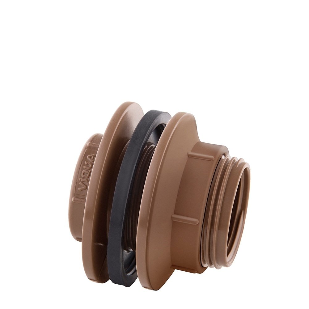 Adaptador para Caixa D'água Víqua Auto Ajuste 40mm x 1.1/4 Predial - Embalagem com 5 Unidades