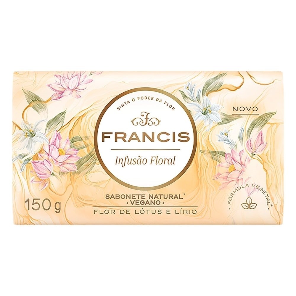 Sabonete Francis Infusão Floral Branco 150g - Embalagem com 3 Unidades