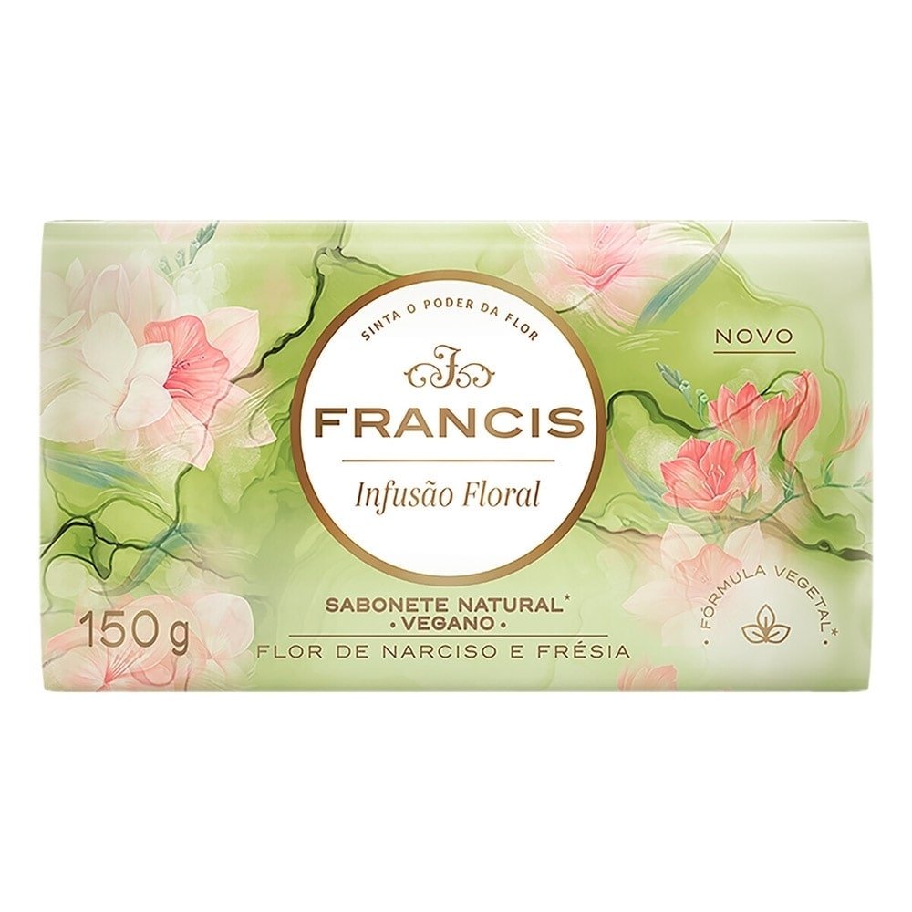 Sabonete Francis Infusão Floral Verde 150g - Embalagem com 3 Unidades