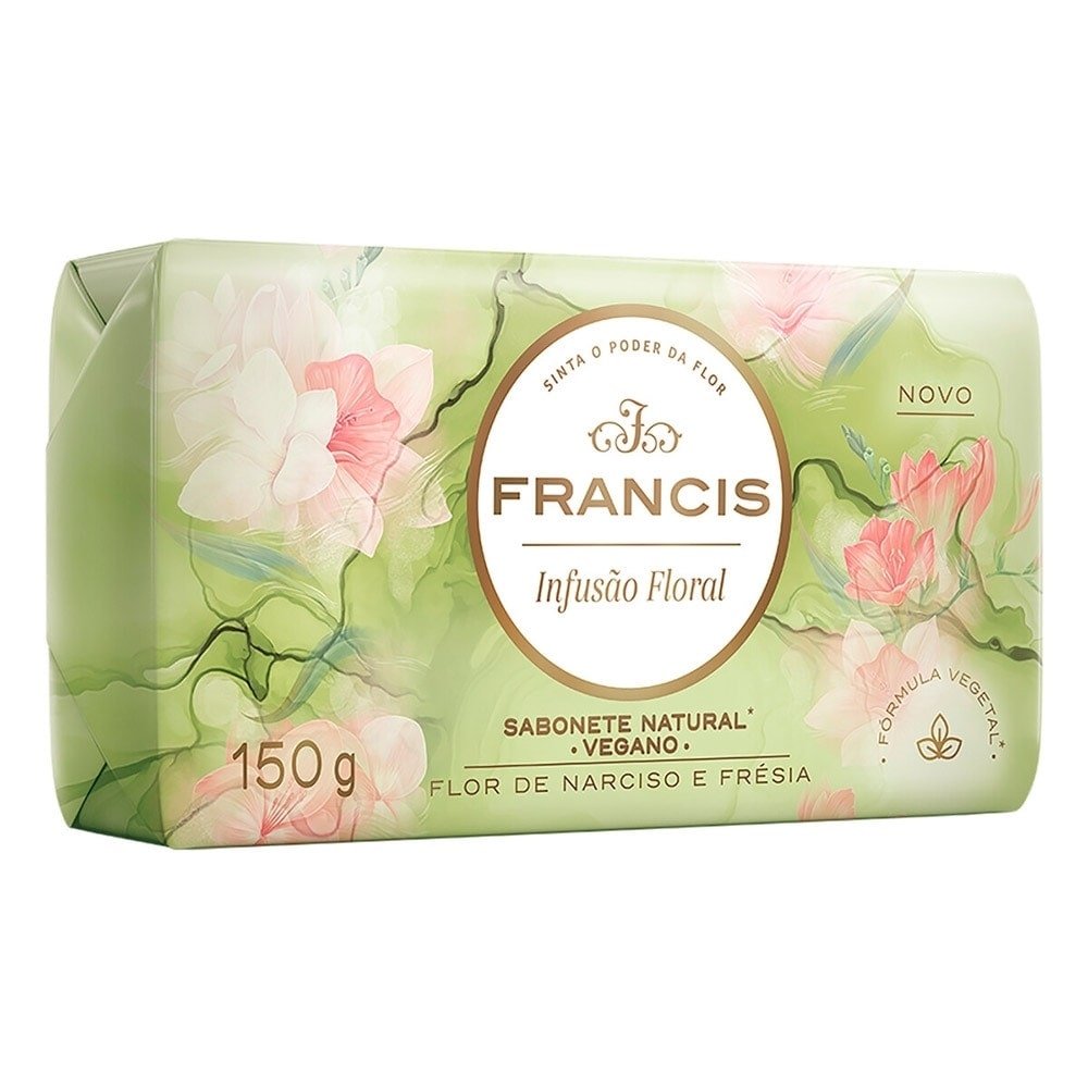 Sabonete Francis Infusão Floral Verde 150g - Embalagem com 3 Unidades