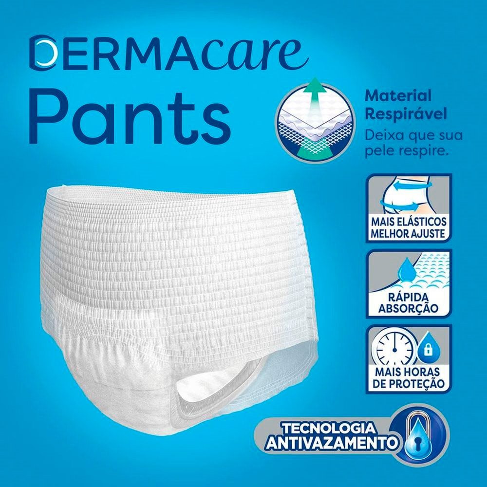Roupa Íntima Tena Pants Ultra Dermacare Tamanho G/EG - 8 Pacotes com 8 Fraldas - Total 64 Tiras