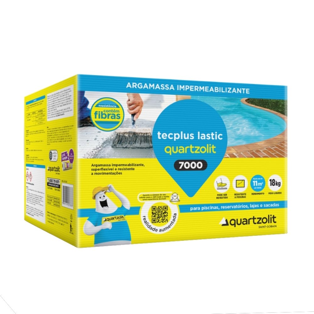 Argamassa Lastic Top Quartzolit Impermeabilizante 18kg