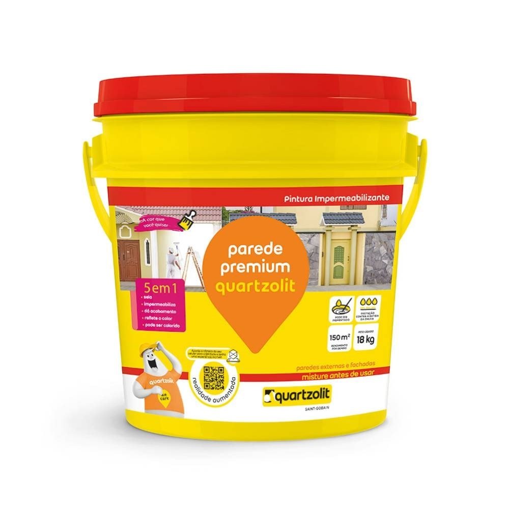 Impermeabilizante Quartzolit Parede Premium Branco 18kg