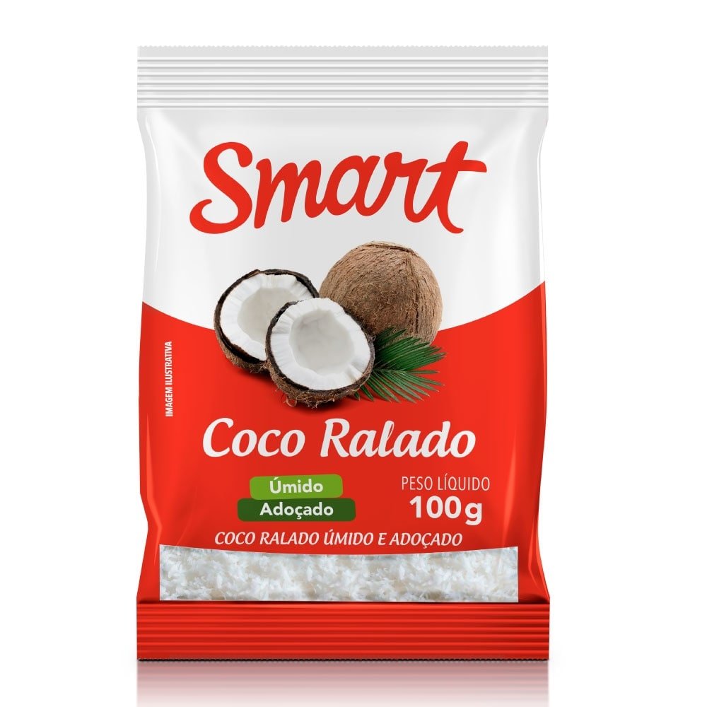 Coco Ralado 100g 24 Unidades - Smart