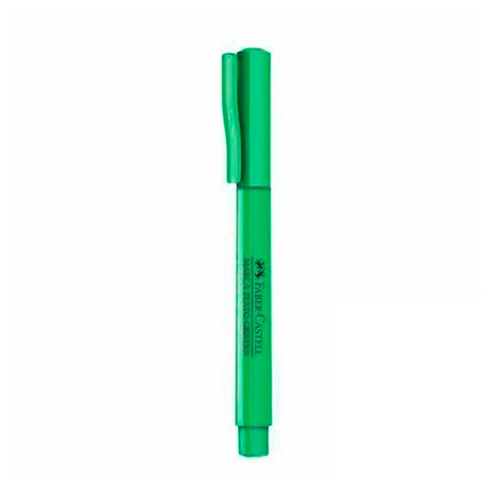 Marca Texto Faber Castell Verde Embalagem com 12 Unidades