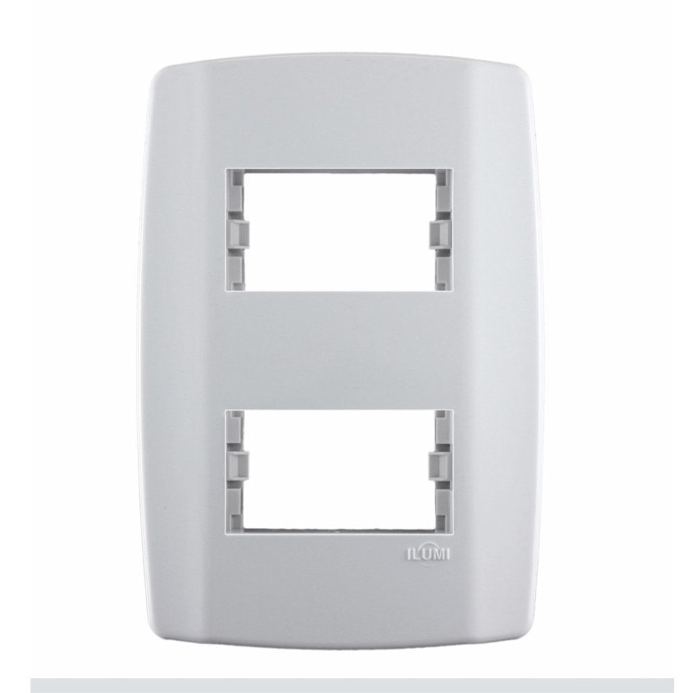 Placa Slim Ilumi Para 2 Modulos Separados Com Suporte 4X2
