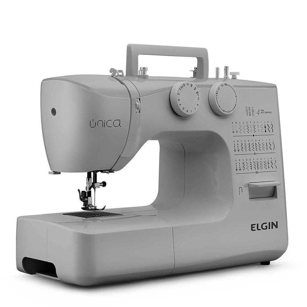 Máquina de Costura Elgin JX4040 | Portátil Única 36 Pontos Branco, 220V