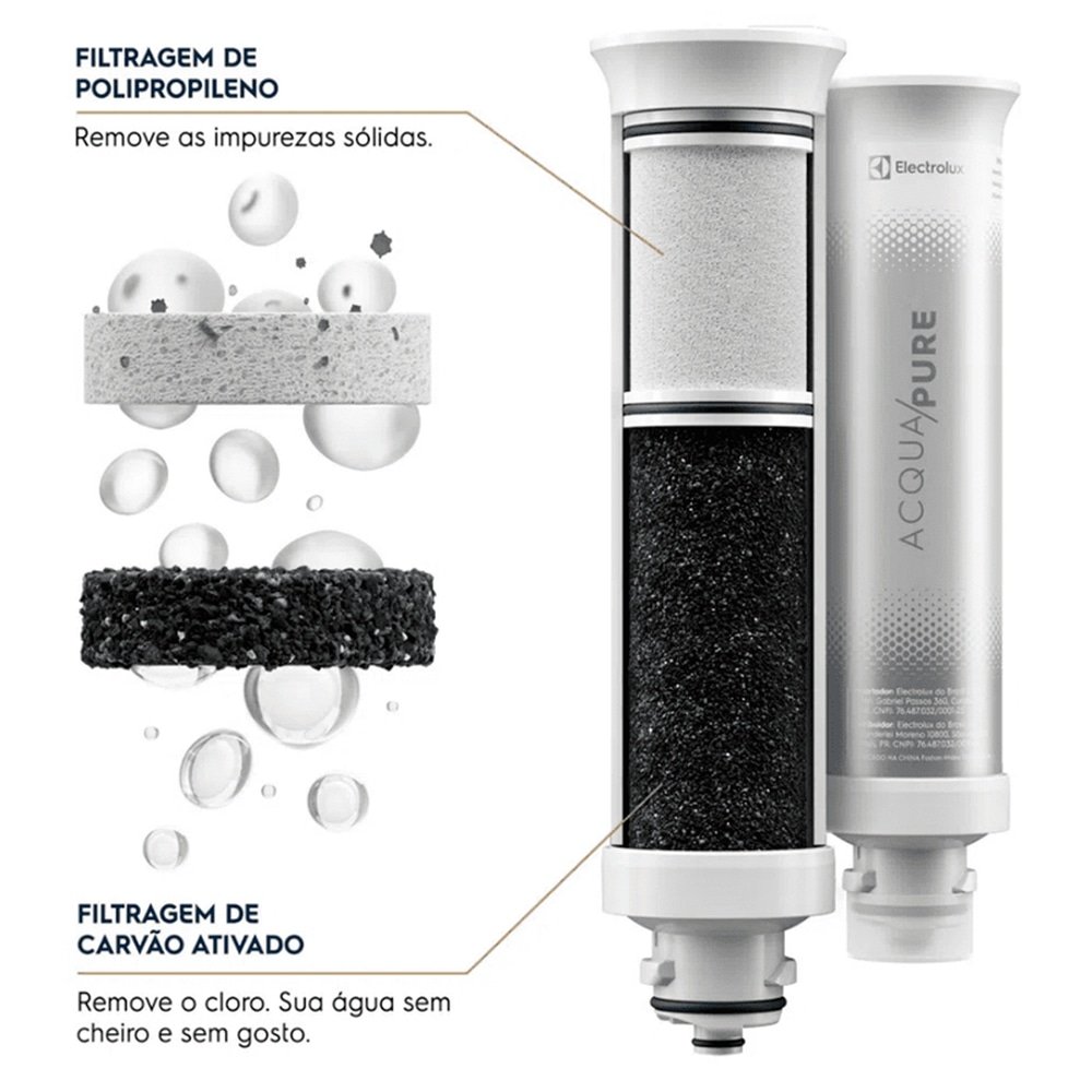 Purificador de Água Electrolux Pure 4X PE12B, Branco, Bivolt