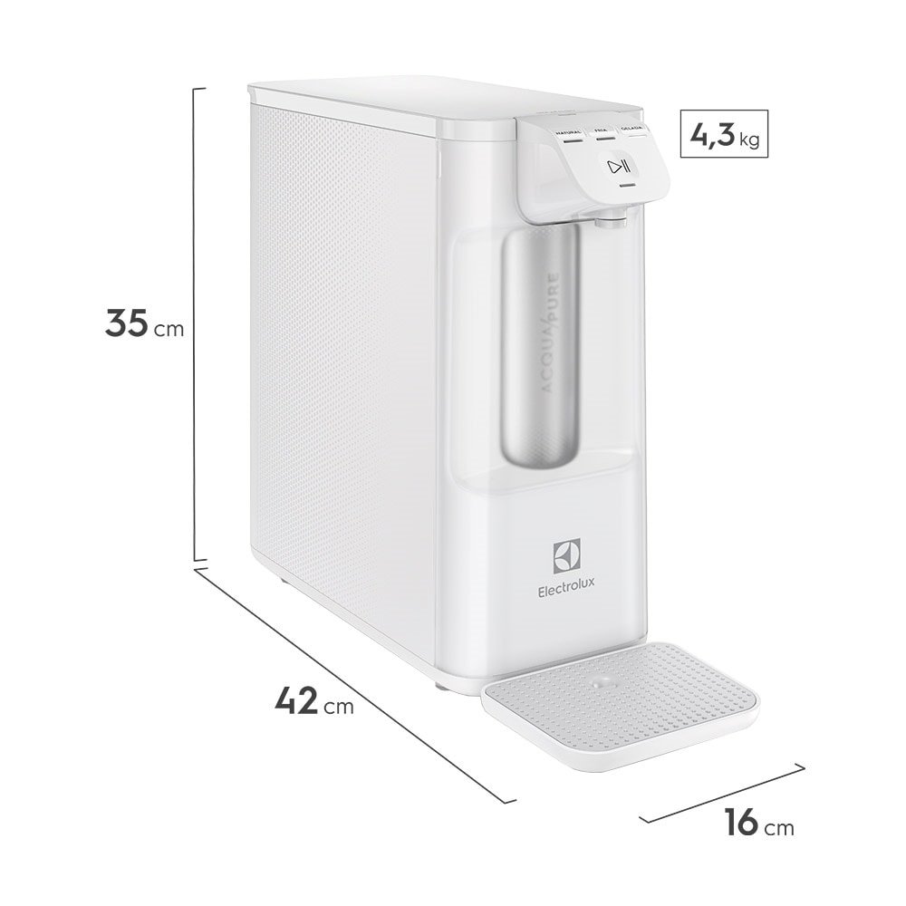 Purificador de Água Electrolux Pure 4X PE12B, Branco, Bivolt