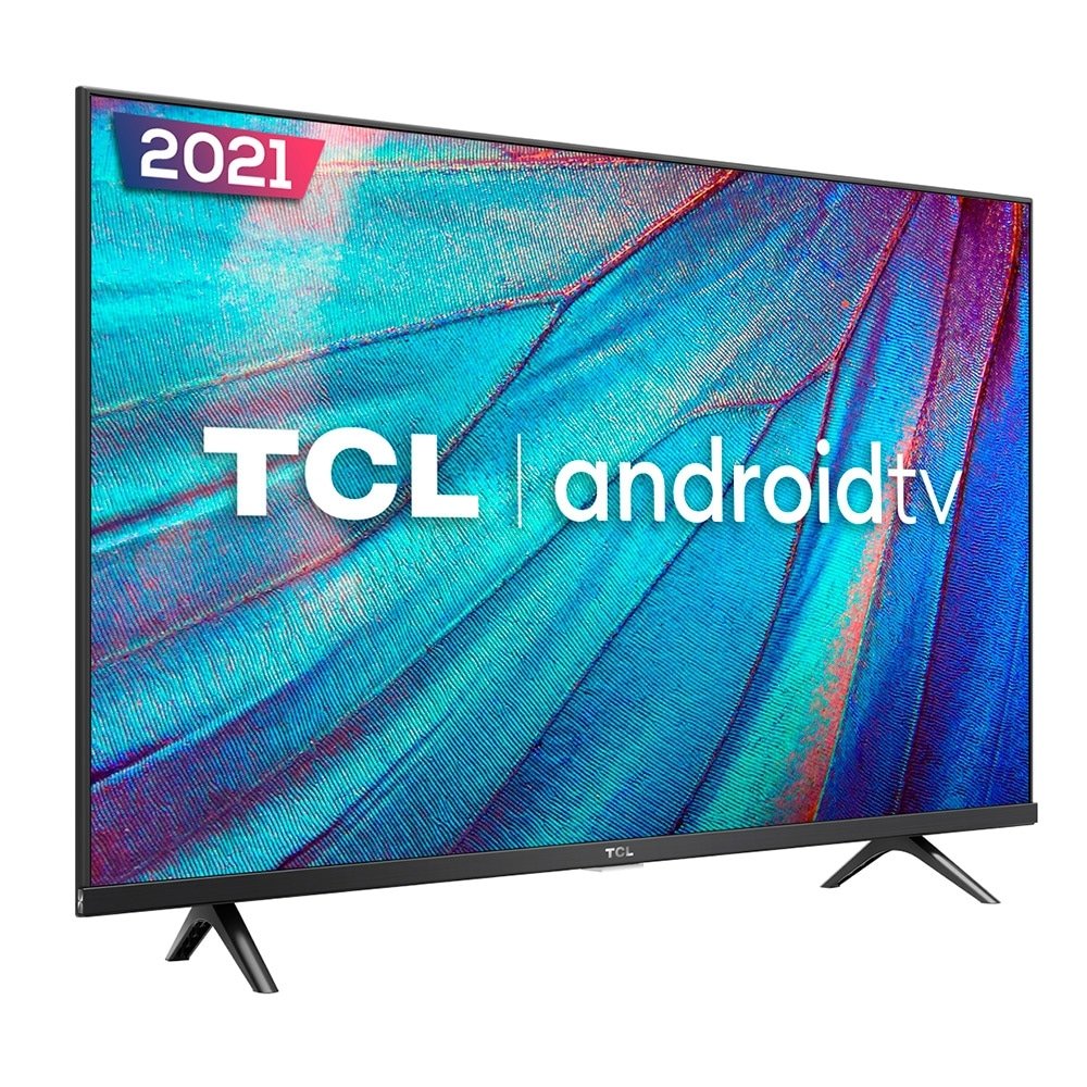 Smart TV LED 32" TCL 32S615 HD com Wi-Fi, 1 USB, 2 HDMI,Bluetooth, Android, controle de Voz, 60Hz