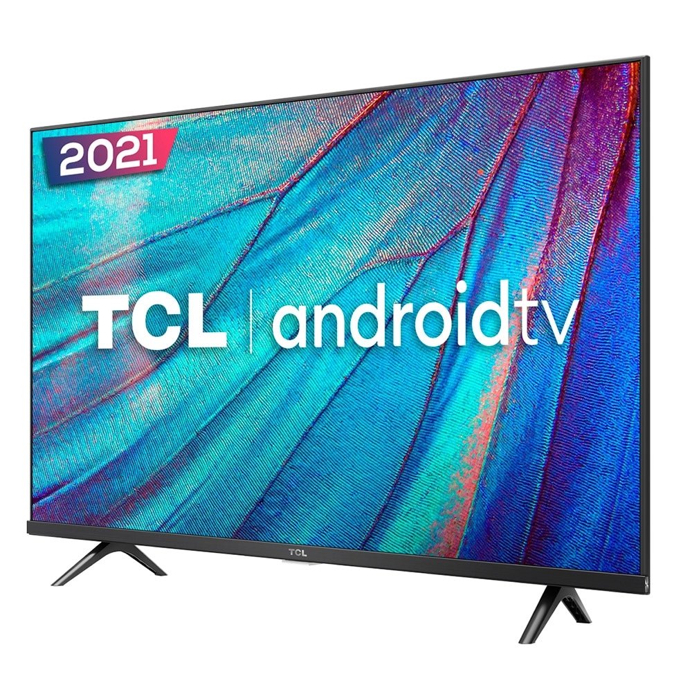 Smart TV LED 32" TCL 32S615 HD com Wi-Fi, 1 USB, 2 HDMI,Bluetooth, Android, controle de Voz, 60Hz