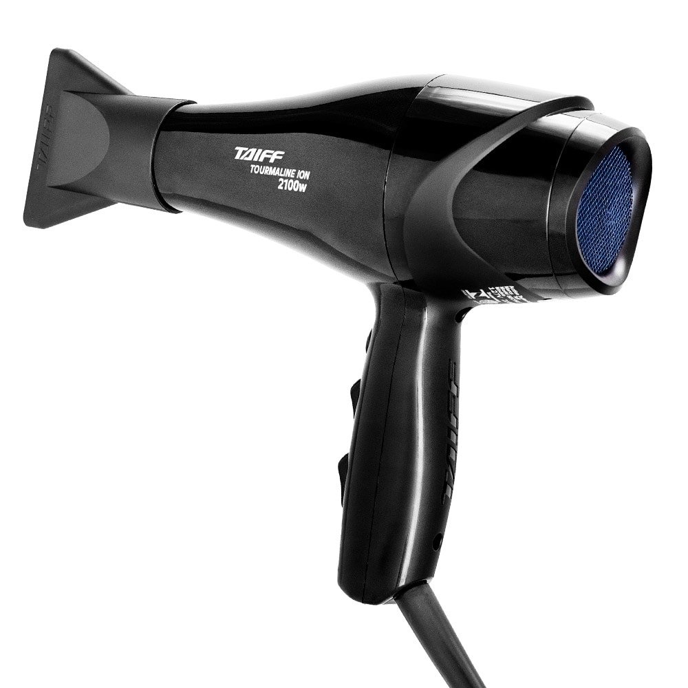 Secador de Cabelo Taiff Tourmaline Íon, 2 Velocidades, 4 Temperaturas, 2100W, Preto, 220V