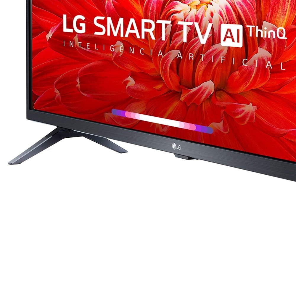 Smart TV LED 43" LG 43LM6370PSB, Full HD, Wi-Fi, Bluetooth, 1 USB, 2 HDMI, ThinQ AI, WebOS, 60Hz