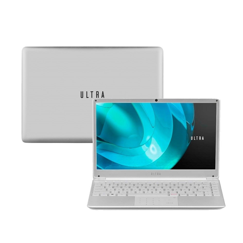 Notebook Ultra UB432, Tela de 14", Intel Core i3-7020U, Linux, 4GB, 1TB, Prata