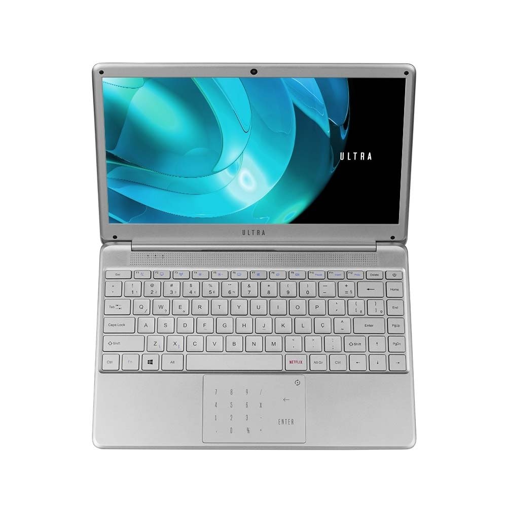 Notebook Ultra UB432, Tela de 14", Intel Core i3-7020U, Linux, 4GB, 1TB, Prata