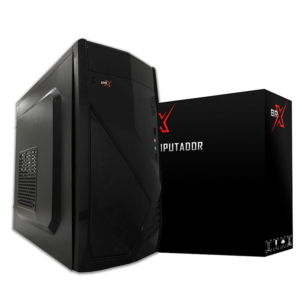 Computador BRX BRX244120W10, Intel Core i5, Windows 10, 4GB, SSD 120GB, Preto, sem Monitor
