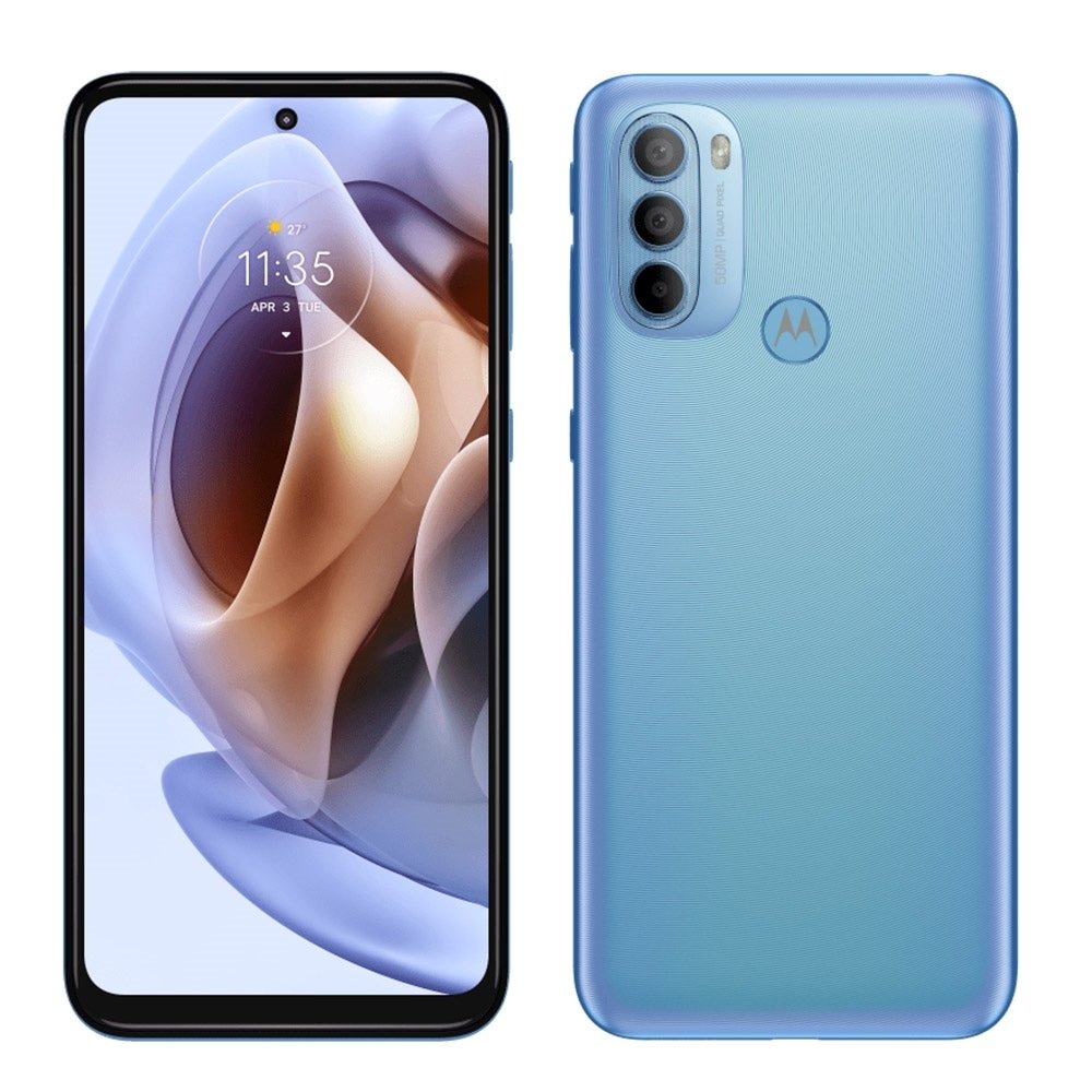 Smartphone Motorola Moto G31, Azul, Tela de 6.4", 4G+Wi-Fi, And. 11, Câm. Tras. de 50+8+2MP, Frontal de 13MP, 128GB