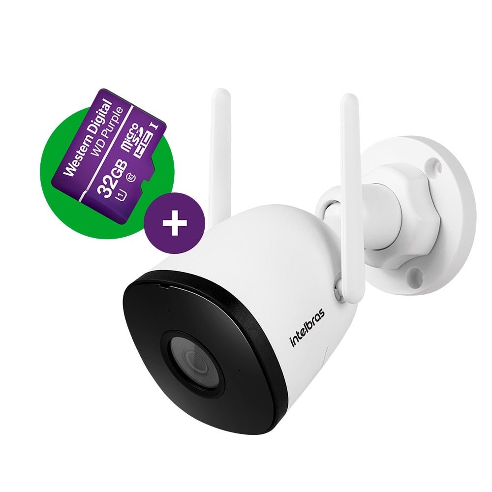 Câmera Inteligente Intelbras iM5 SC, Wi-Fi, Full HD, Visão Noturna, Branco
