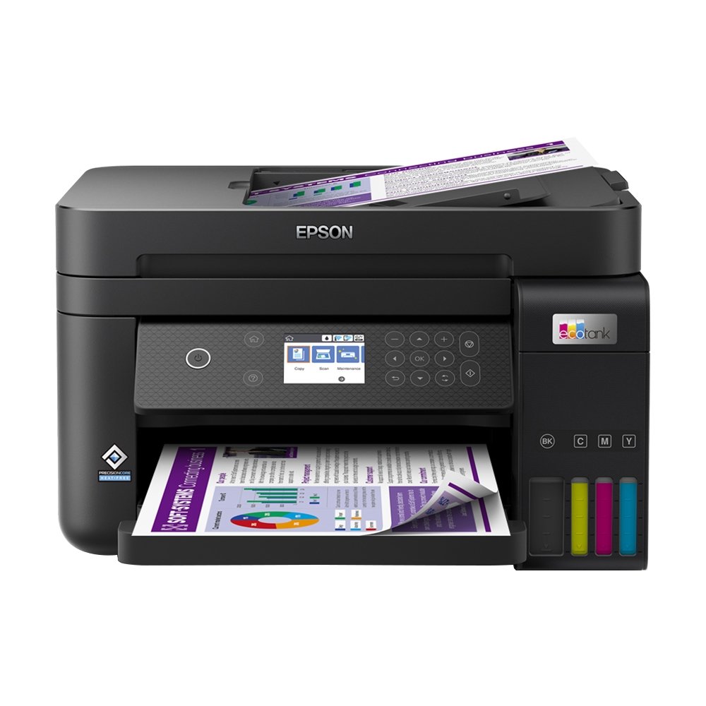 Multifuncional Epson L6270 Ecotank, Preta, Bivolt
