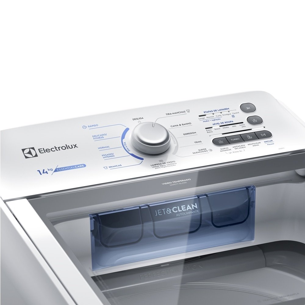 Máquina de Lavar Roupas 14Kg Electrolux Essential Care LED 14, Branca, 220V  | Martins Atacado