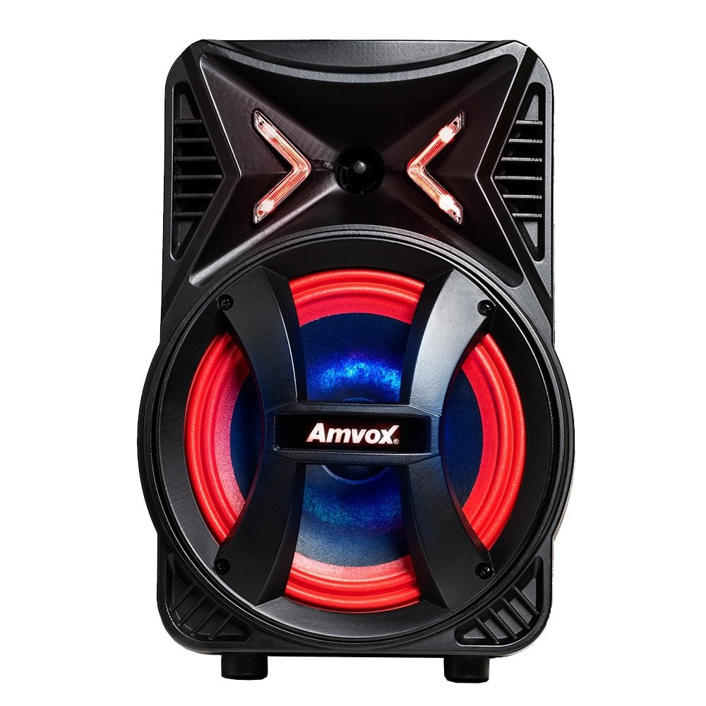 Caixa Amplificadora AMVOX ACA 189 Montanha, Entradas USB/SD e para Microfone, Rádio FM, Bluetooth, 180W Preto Bivolt