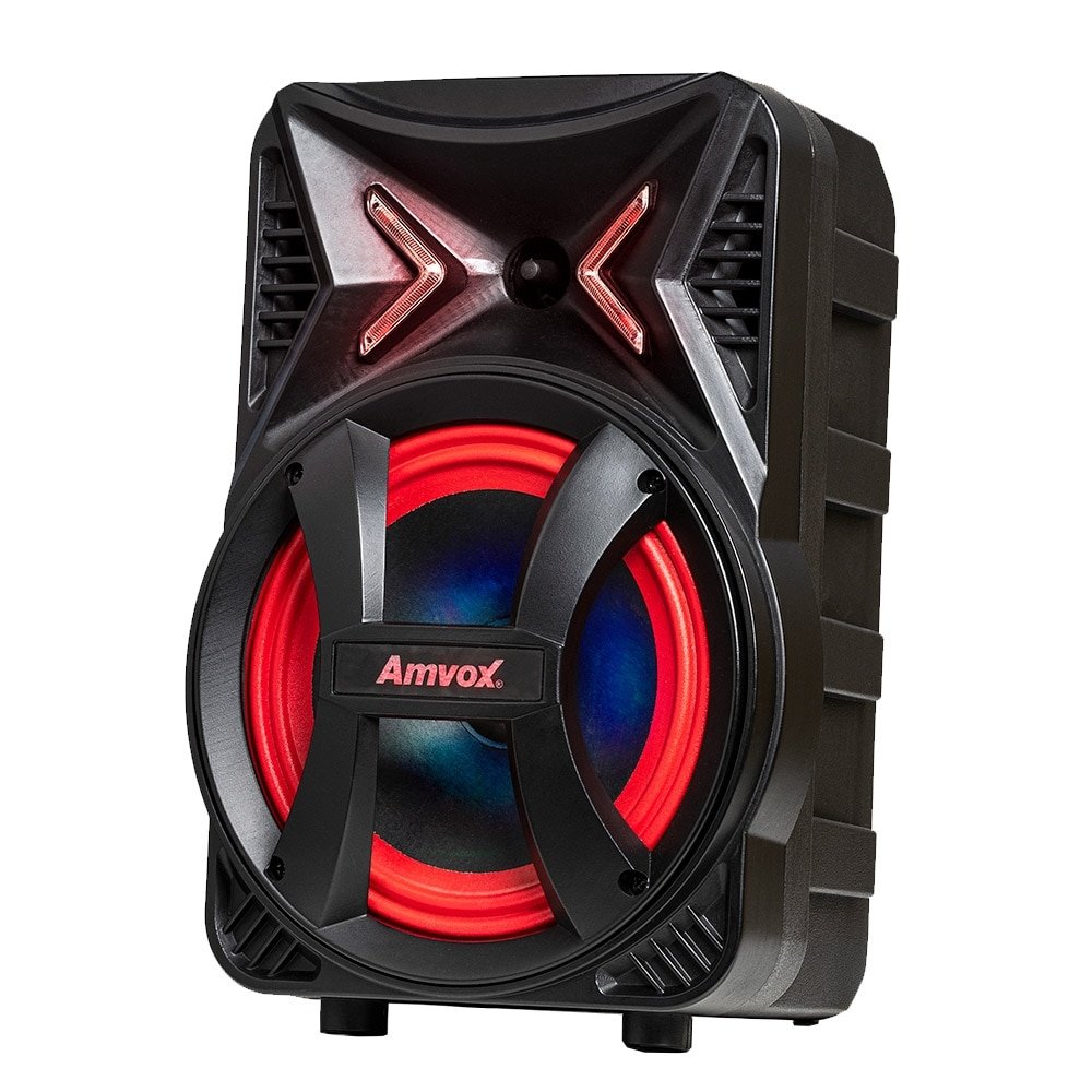 Caixa Amplificadora AMVOX ACA 189 Montanha, Entradas USB/SD e para Microfone, Rádio FM, Bluetooth, 180W Preto Bivolt