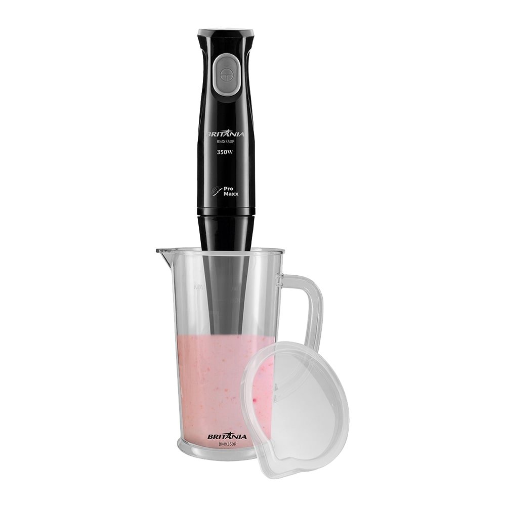 Mixer Britânia BMX350P, Copo 1,05 Litros, 350W, Preto, 110V